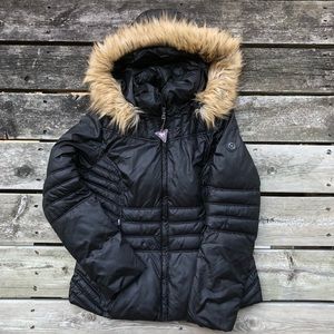 Guess Black Puffer Coat